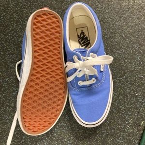Blue vans. Very lightly worn.
